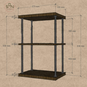 Kệ ống nước trang trí KON11